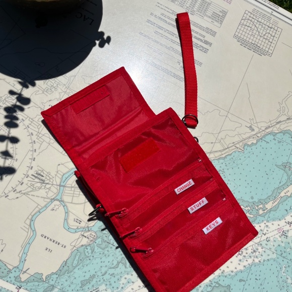 Vintage 90s Mundi Red Wallet / Purse / Organizer - Picture 2 of 6